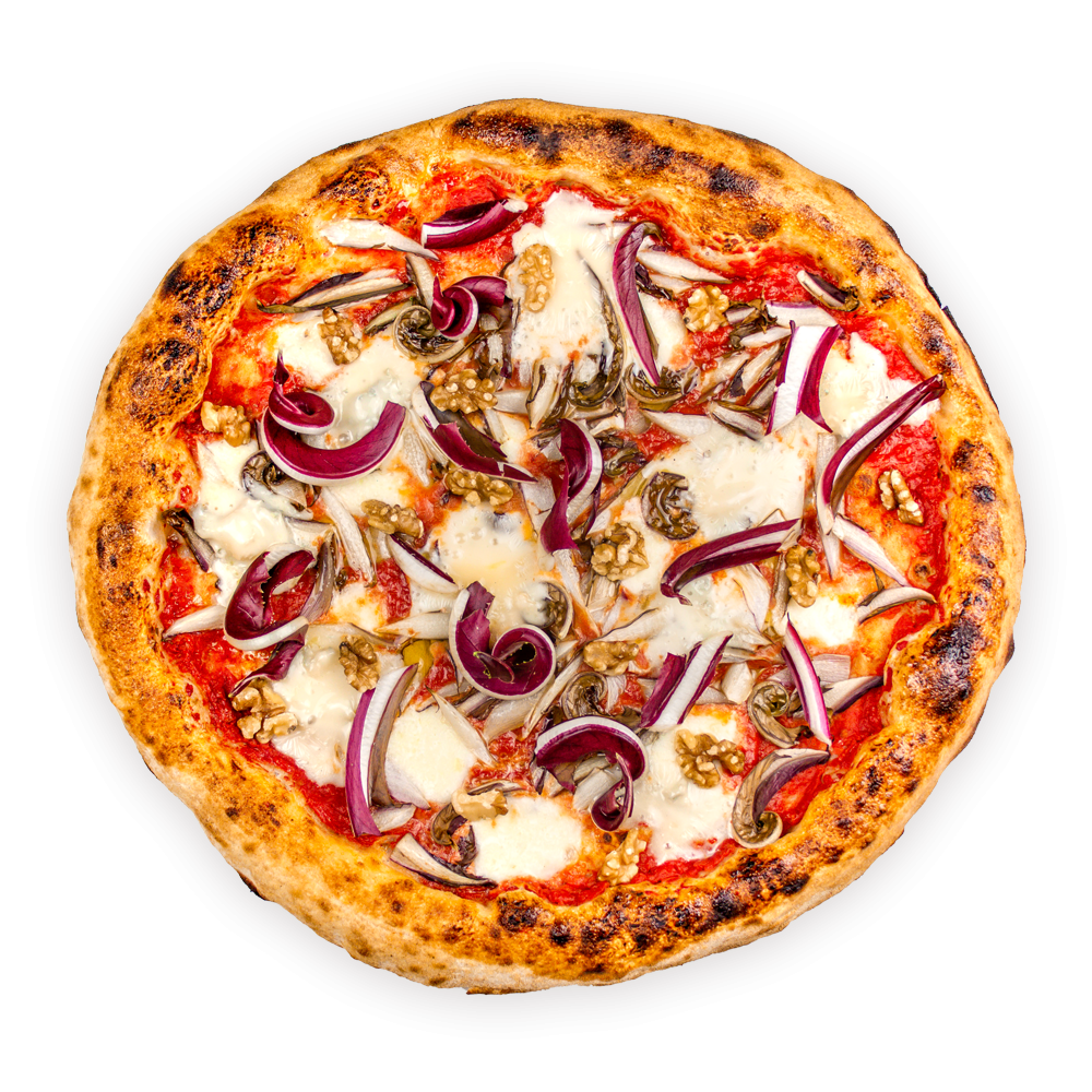 pizza con radicchio